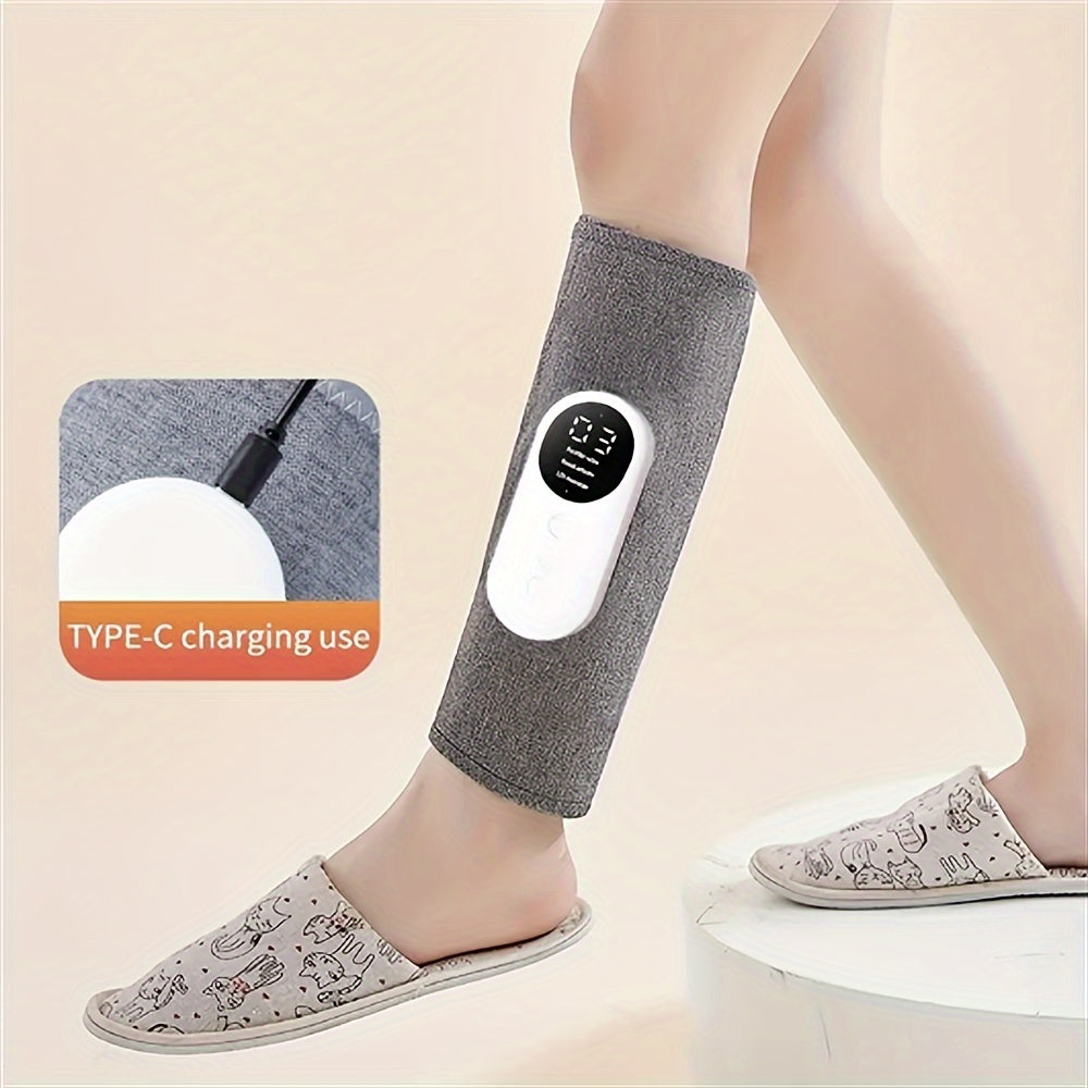 USB Rechargeable Leg Massager with Heat Air Compression for Feet Calves Thighs Knees