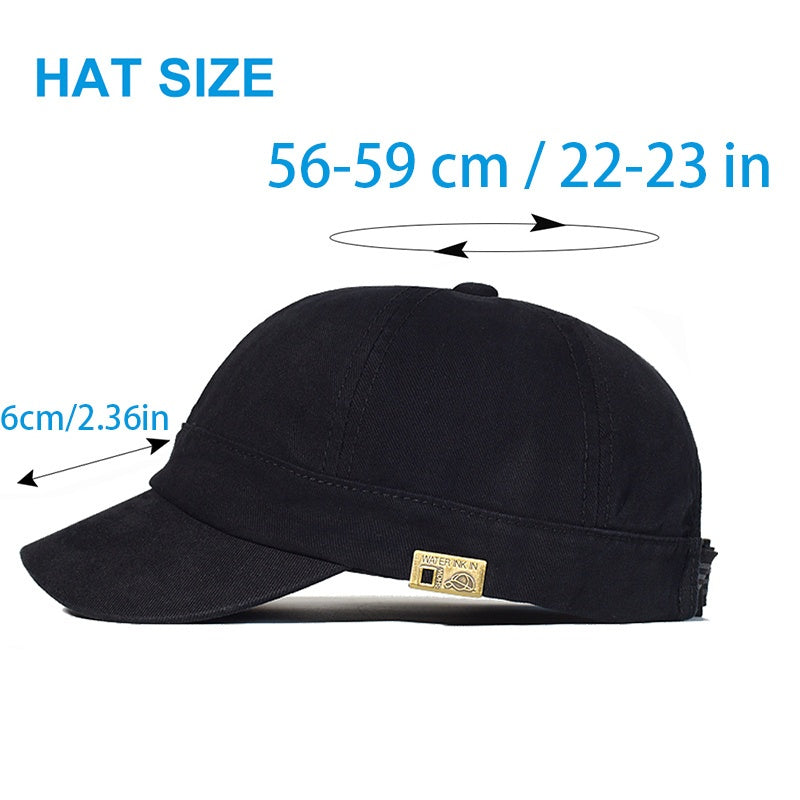 Vintage Soft Cotton Dad Hat for Men and Women Black with Gold Logo Adjustable Low Profile Baseball Cap