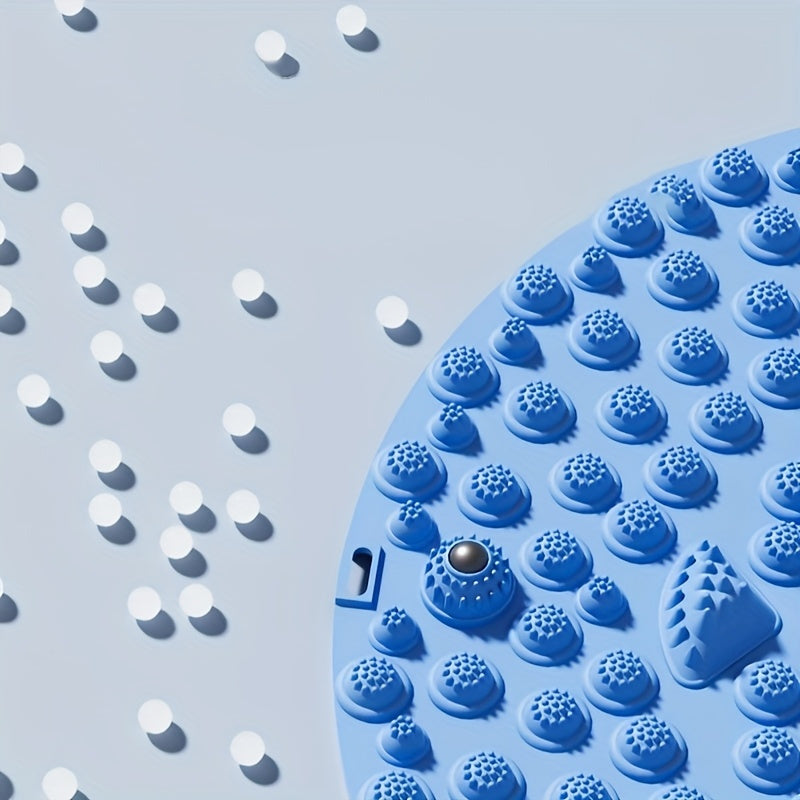 Tanaffusni bartaraf etish, dam olish va sog'liqni yaxshilash uchun akupressura nuqtalari va sirpanmas dizaynga ega oyoq massaji matosi. Uyda mashq qilish va tayyorgarlik uchun mustahkam plastikdan tayyorlangan. Hidi yo'q.