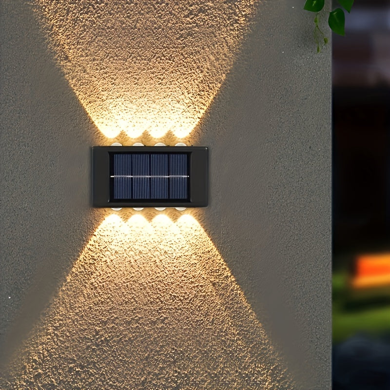 Solar Wall Light Outdoor Garden Landscape Wall Lamp No Wiring Needed