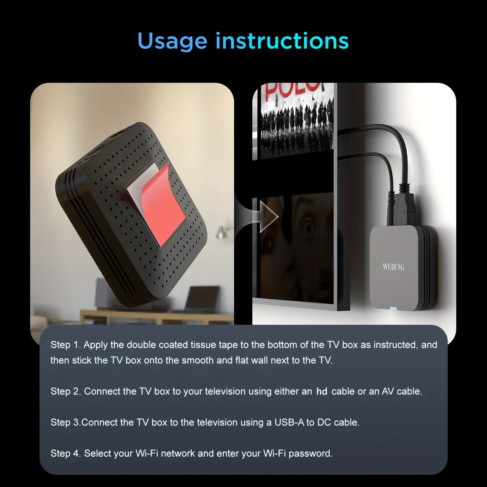 Mini Android 10 Smart TV Box Allwinner H313 4K HD WiFi 2GB RAM 16GB Storage