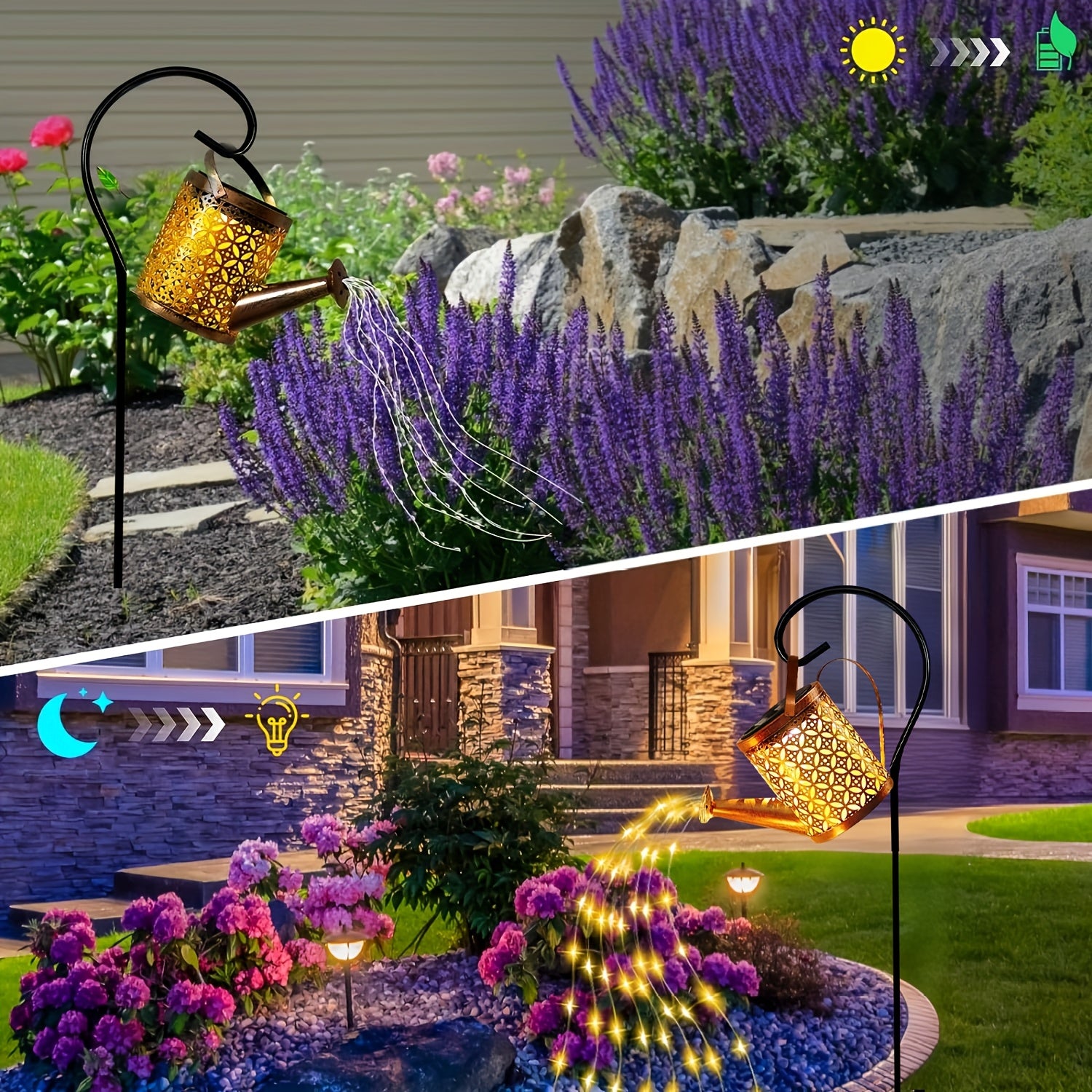 1 шт. солнечный светодиодный чайник для уличного декора, идеален для садов, дворов, патио и дорожек.