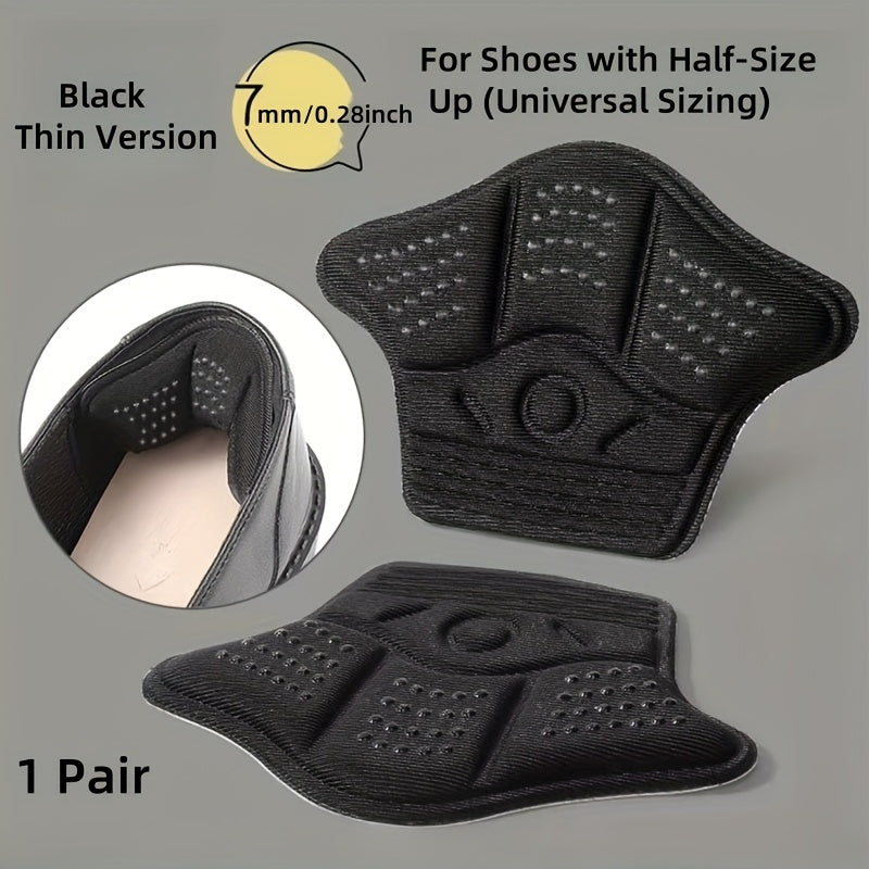 Unisex Heel Grip Liners Adjustable Anti-Slip Cushion for Loafers Gray/Pink