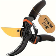 Titanium Coated Bypass Pruning Shears for Tree and Branch Trimming Alloy Garden Hand Clippers