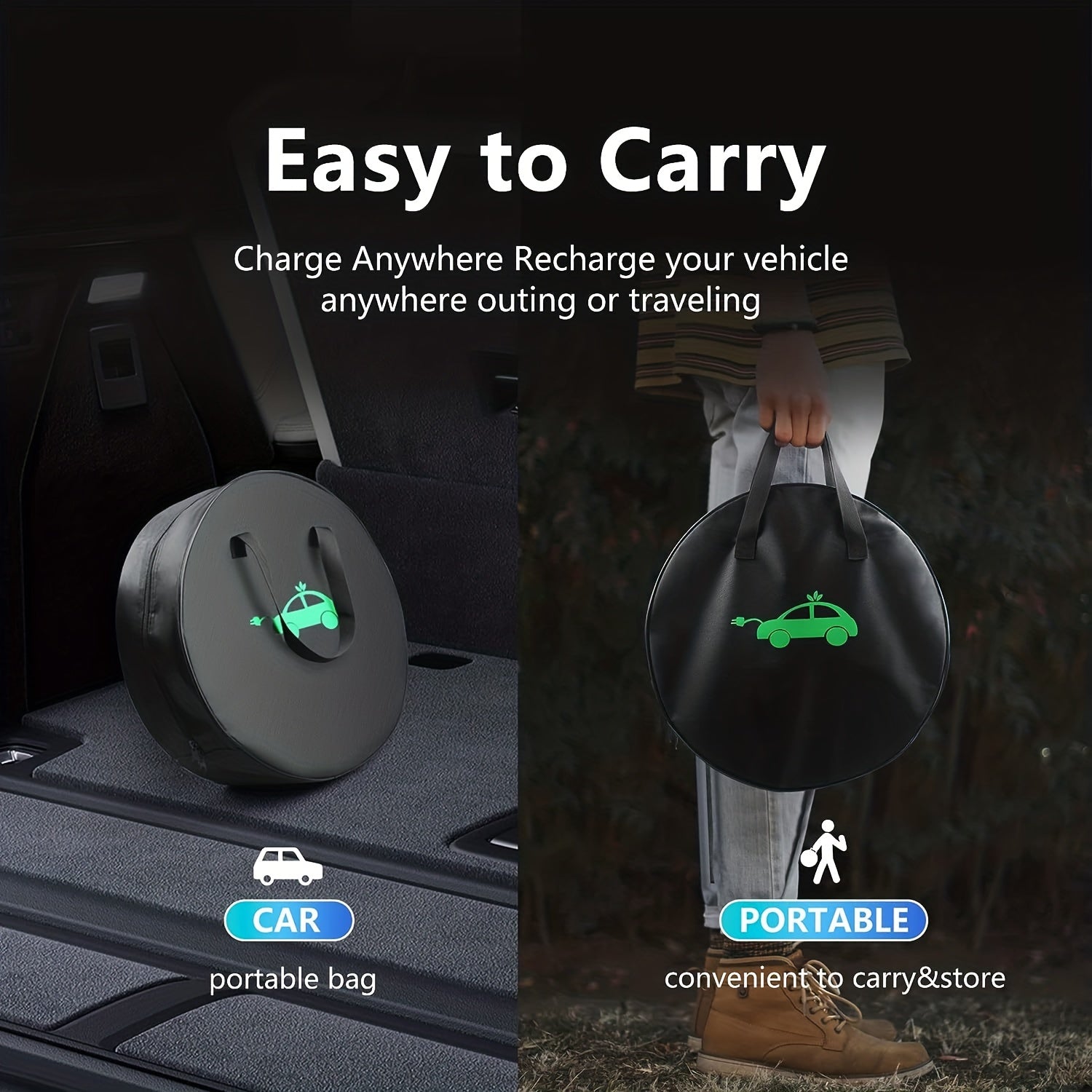 Cargador universal para vehículos eléctricos con cable de 5M, carga rápida AC, 16A