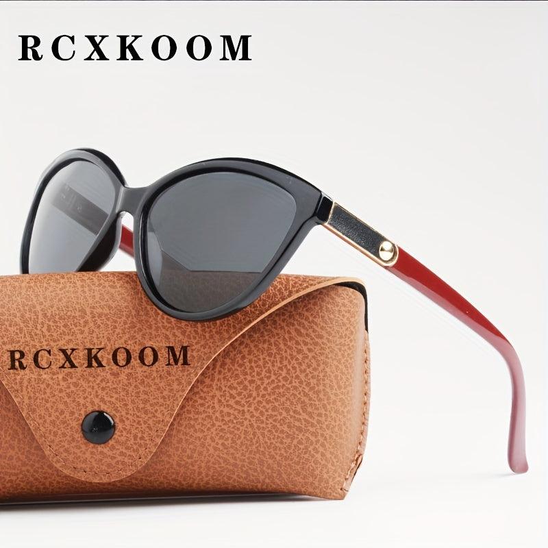 Women's Cat Eye Polarized Fashion Glasses for Driving and Fishing Plastic Frame