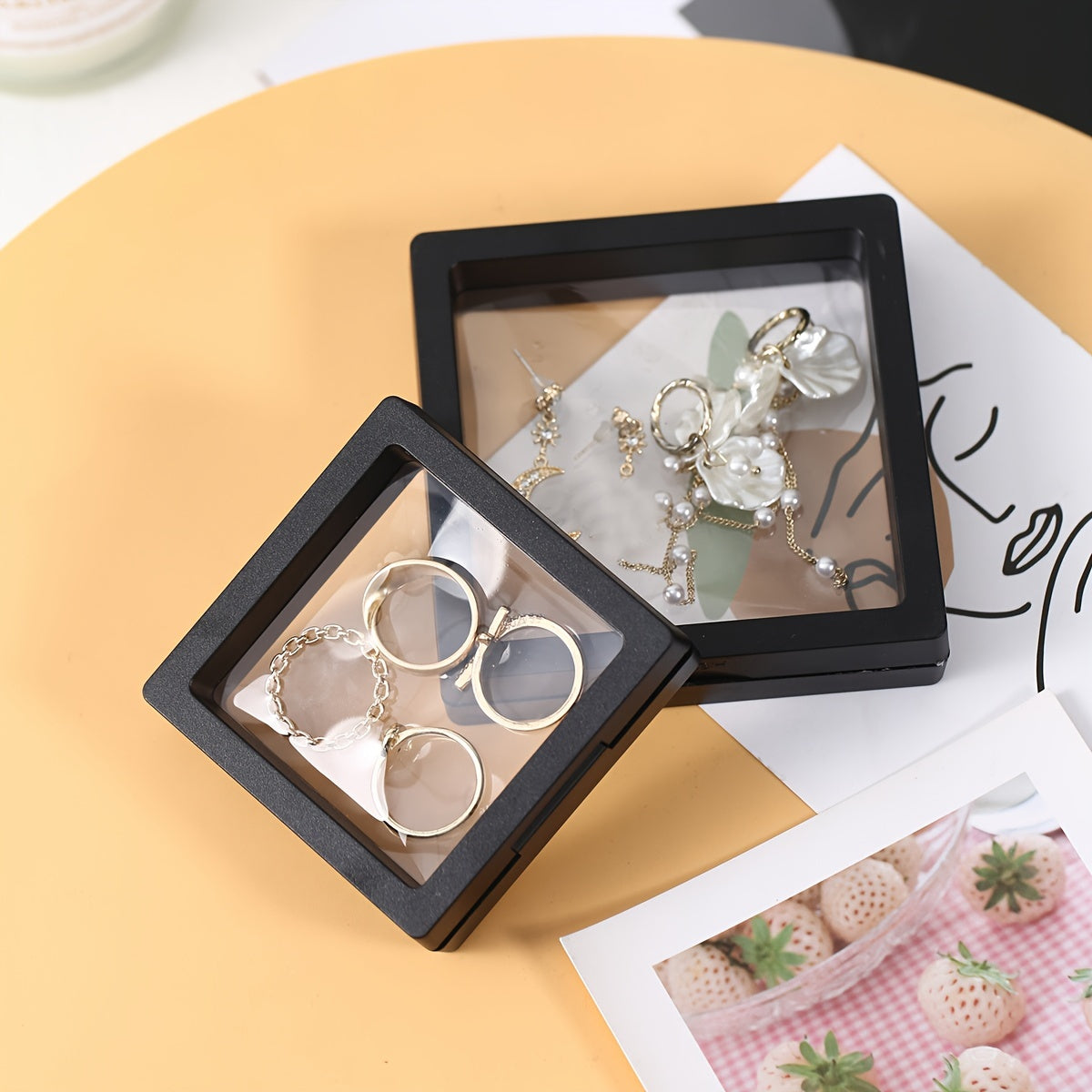 Jewelry Storage Box Set of 10 Dustproof Oxidation-Resistant with PE Film Packaging