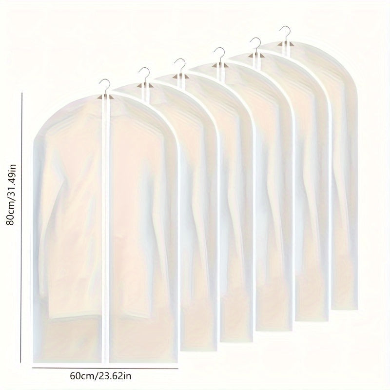 Transparent PEVA Garment Bag with Hanging Hook for Suit Dress Coat Storage