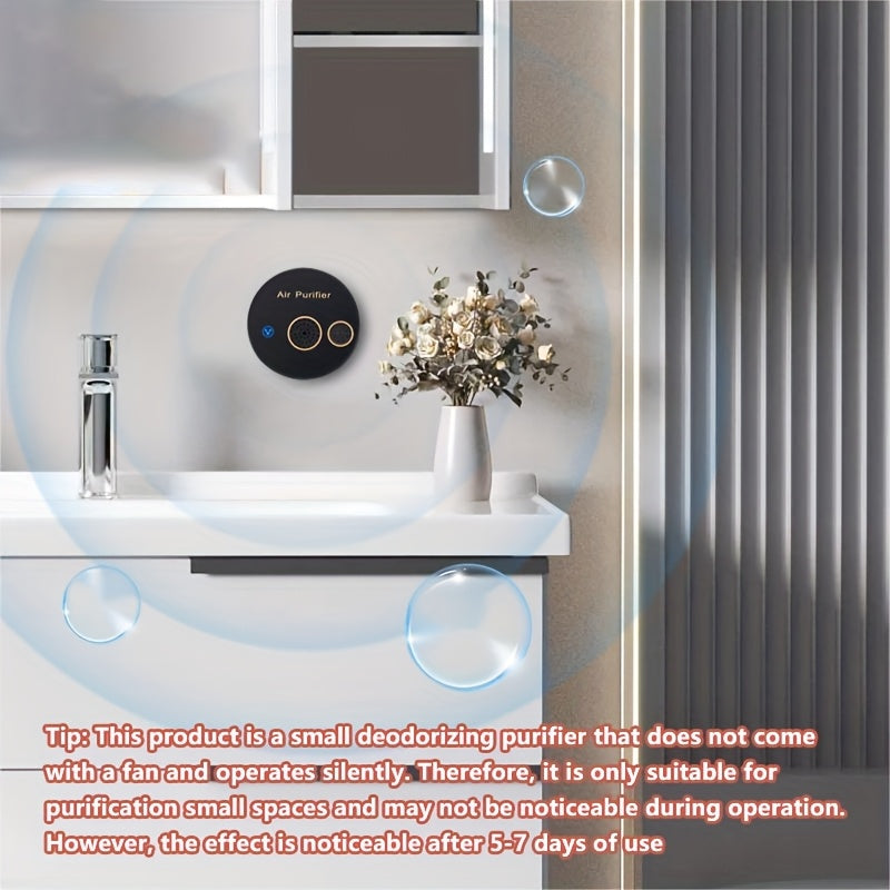 Compact Dual Core USB Air Purifier For Bedroom Car Odor Dust Removal