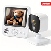 Baby Monitor with 7.11cm LCD Display 720p HD Video Wireless Night Vision Two-Way Audio