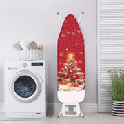 Snowman Print Christmas Ironing Board Cover Padded Replacement with Elastic Edges