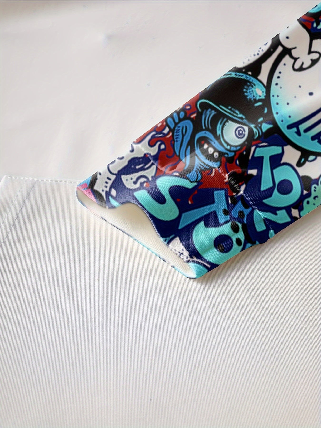 Мужская повседневная спортивная толстовка с мультяшным принтом по всему изделию, карманами из вязаного материала, классический крой