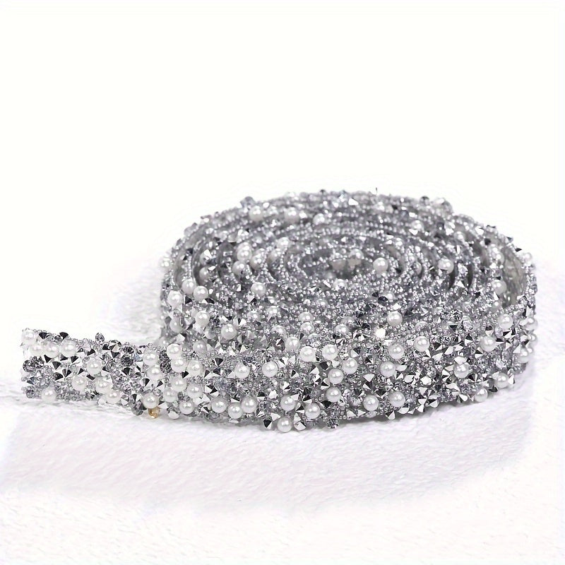 Self-Adhesive Crystal Rhinestone Ribbon for DIY Crafts and Decorations