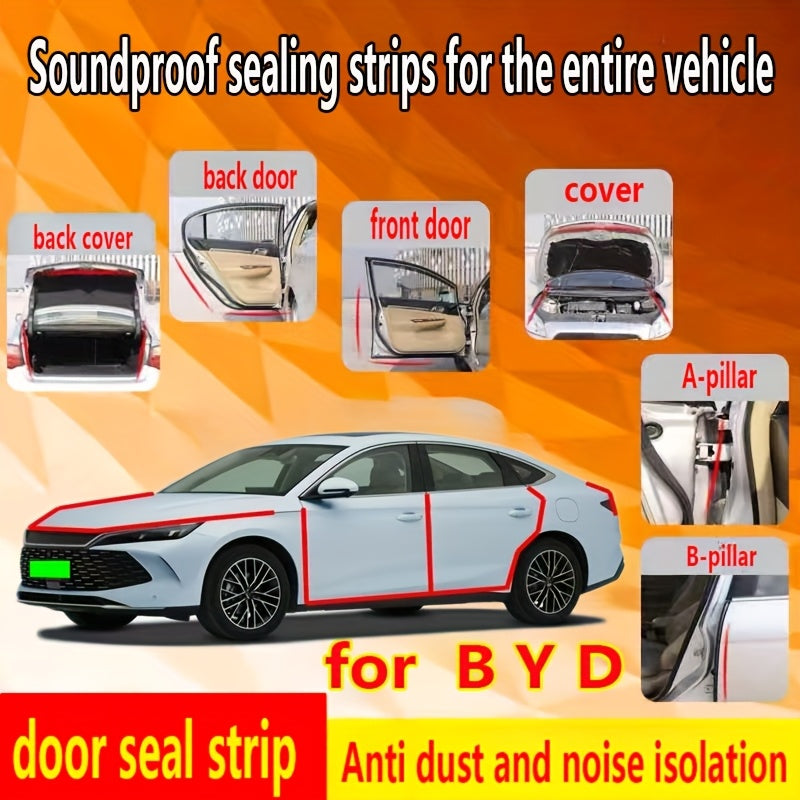 Vehicle Door Seal Strips Rubber Noise Insulation for Cars Back Front Doors