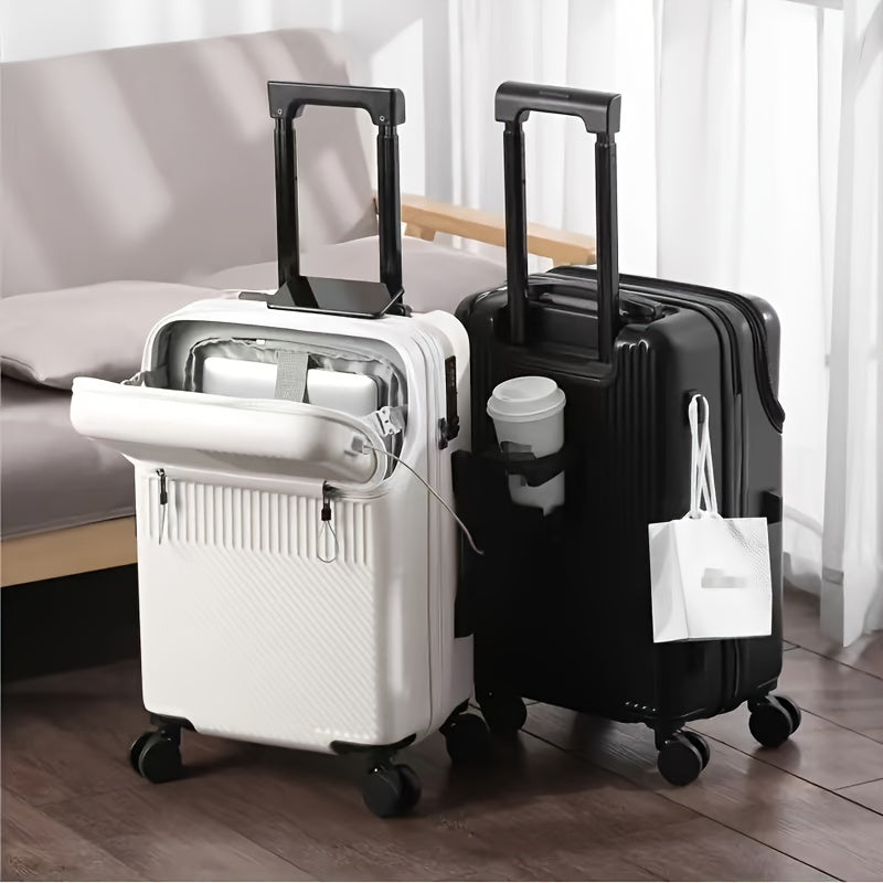 20-Inch Hard Shell Travel Luggage with Spinner Wheels and Combination Lock