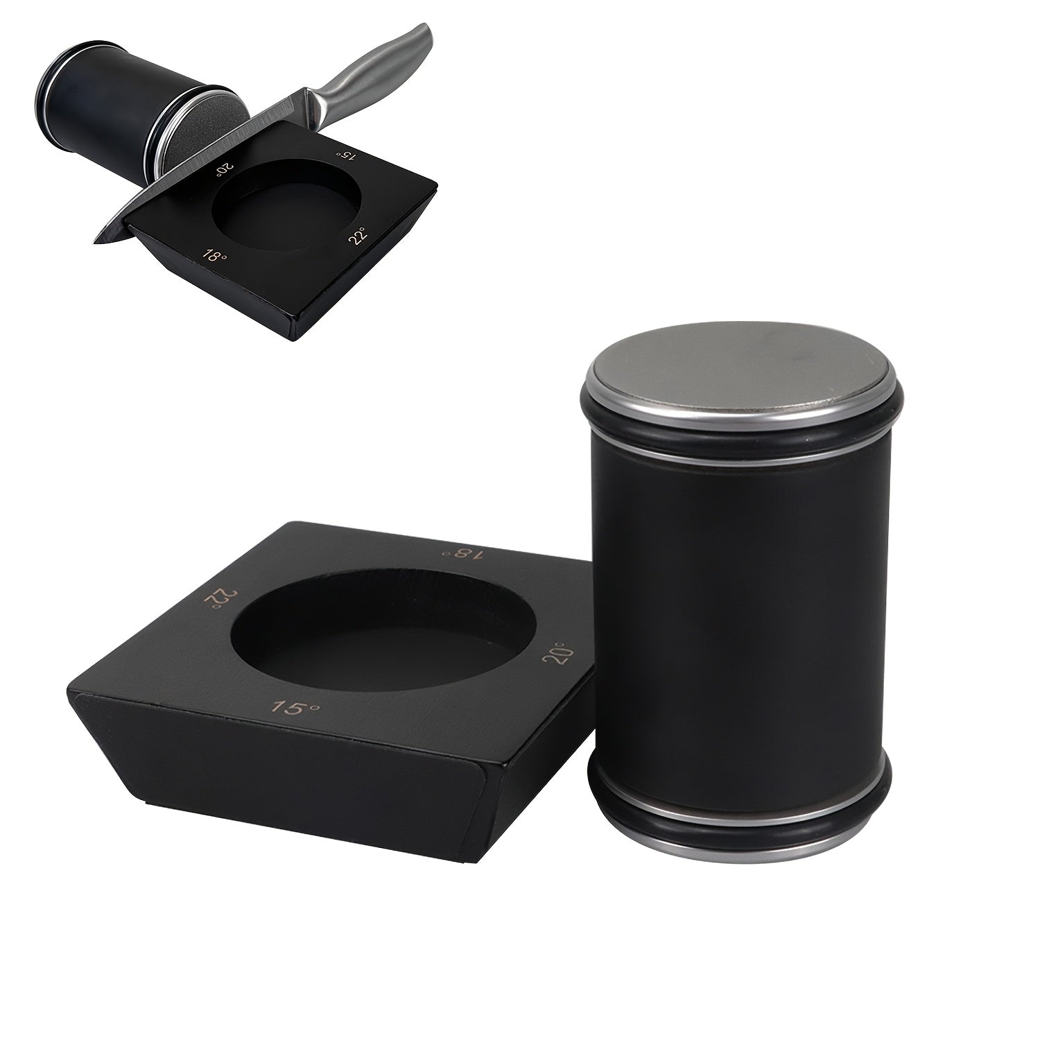 Uy oshxonasida qirralarni saqlash uchun to'rt tomonlama rulmanli qo'lda pichoq silliqlash moslamasi