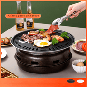 Ochiq havoda foydalanish uchun portativ zanglamaydigan po'latdan yasalgan ko'mir grill.