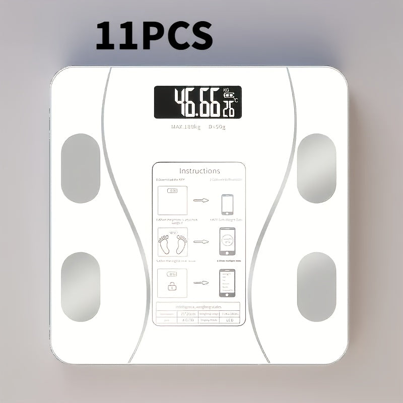 1/11pcs Smart Body Scale Wireless Function Battery Powered Suitable for Home Office Holiday Gifts