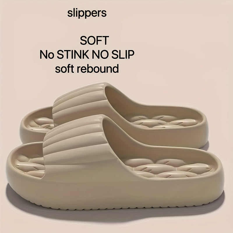 Women's Summer Home Slippers, Solid Color, Indoor Outdoor Beach Use