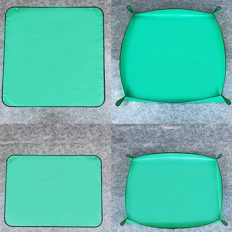 Gardening Floor Mat for Potting and Soil Changing Black