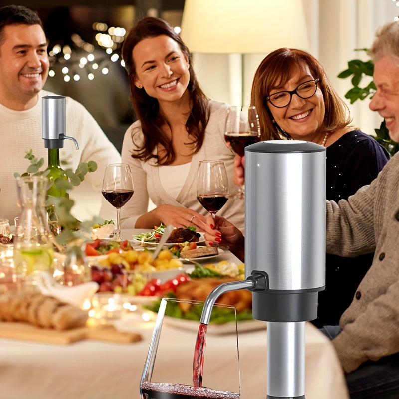 Electric Wine Pourer and Decanter with Olive Oil Diverters Kitchen Pourer