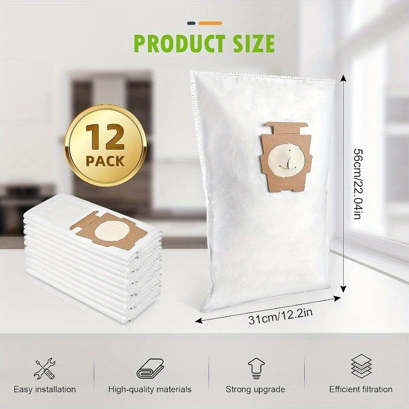 Paquete de 6 bolsas de tela universales para aspiradora compatibles con modelos Kobie Sentria