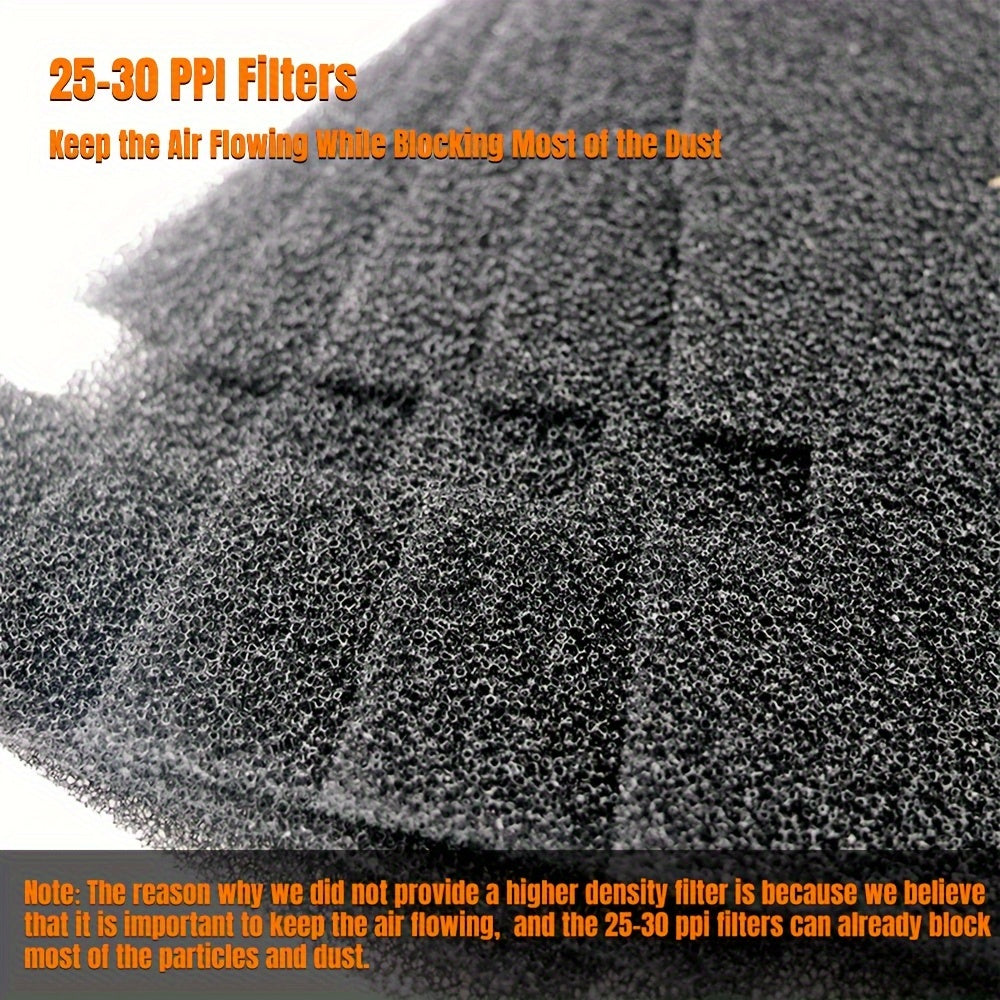 RV A/C filtri, 35.56cm x 19.05cm, 25-30 PPI, yuqori zichlik, 3105012.003 va 3313107.103 uchun almashtirish, RV kamping qayiqlari havo chiqarish filtri, deraza va skylight aksessuari.