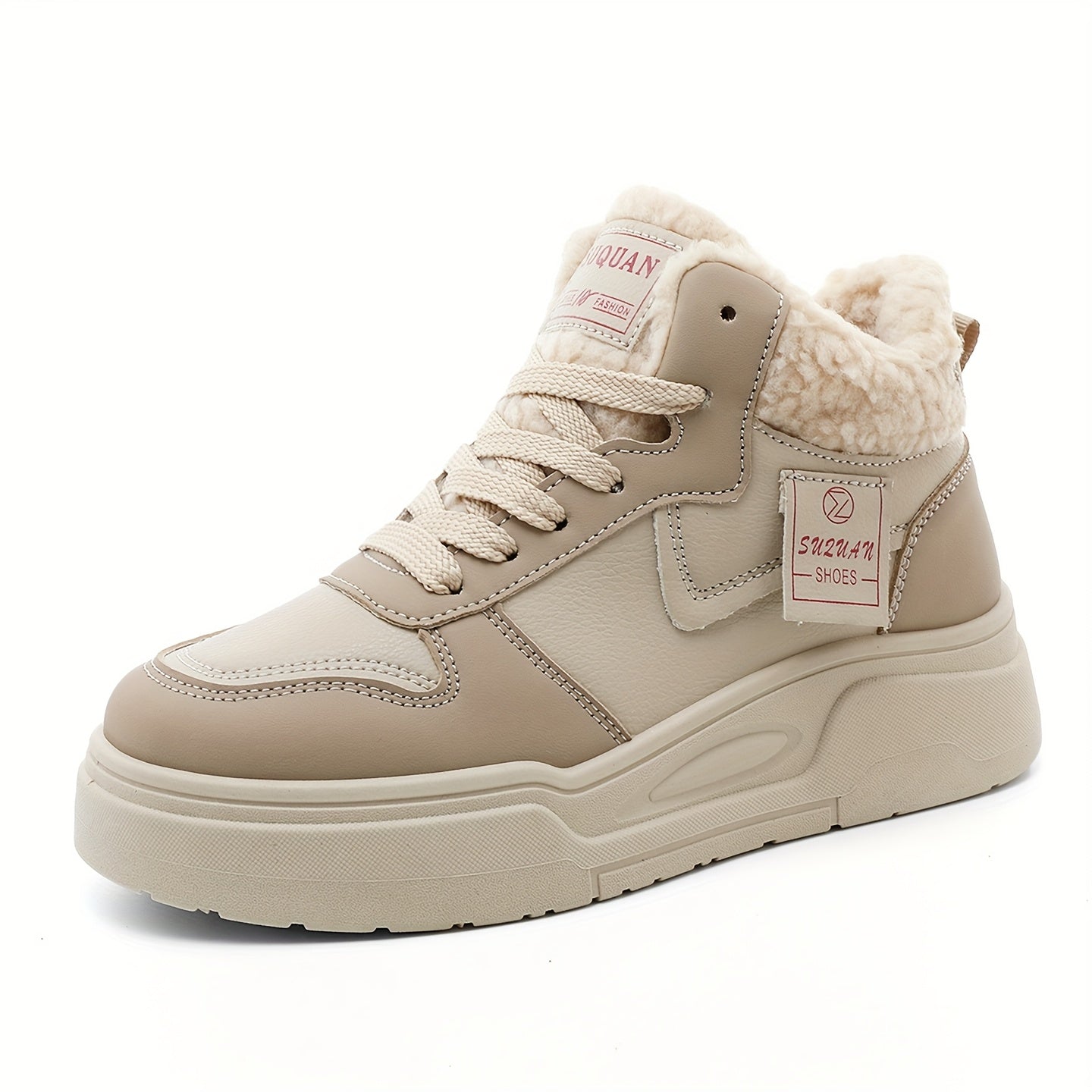 Women's Winter Plush Lined Ankle Boots Thickened Snow Boots