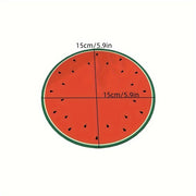 Round Watermelon Dish Drying Mat with Non-Slip Rubber Backing, Highly Absorbent