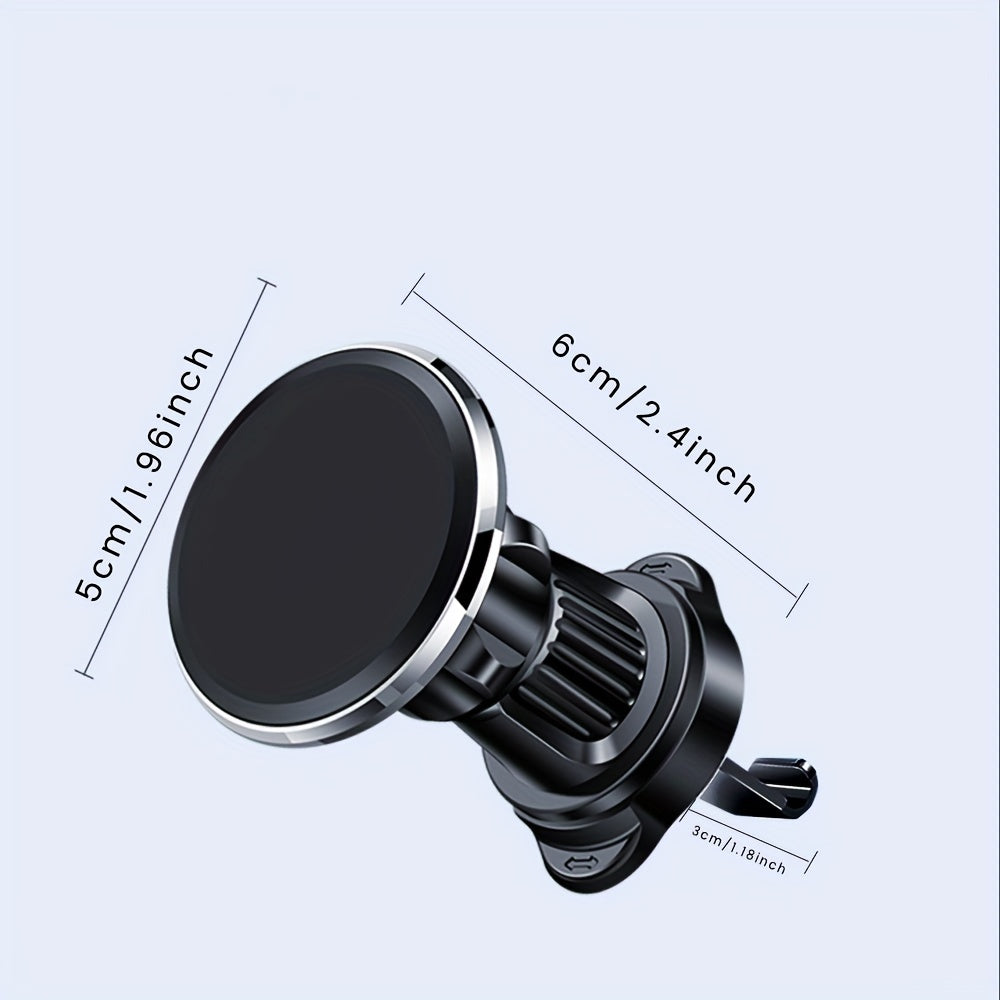 Barcha smartfonlar uchun magnit avtomobil telefon tutgichi vent montaji