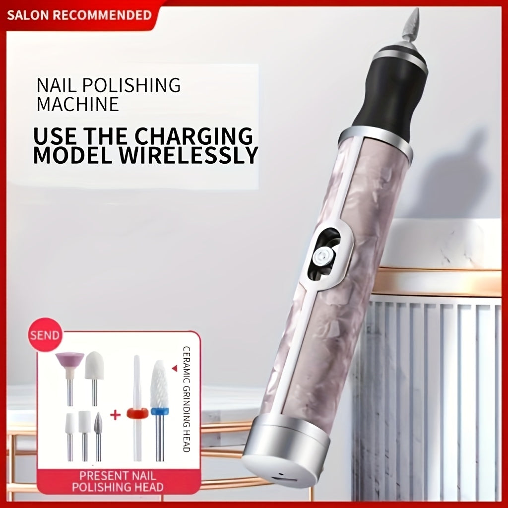 Electric Nail Removal and Polishing Machine with 18 Interchangeable Heads for Personal Care