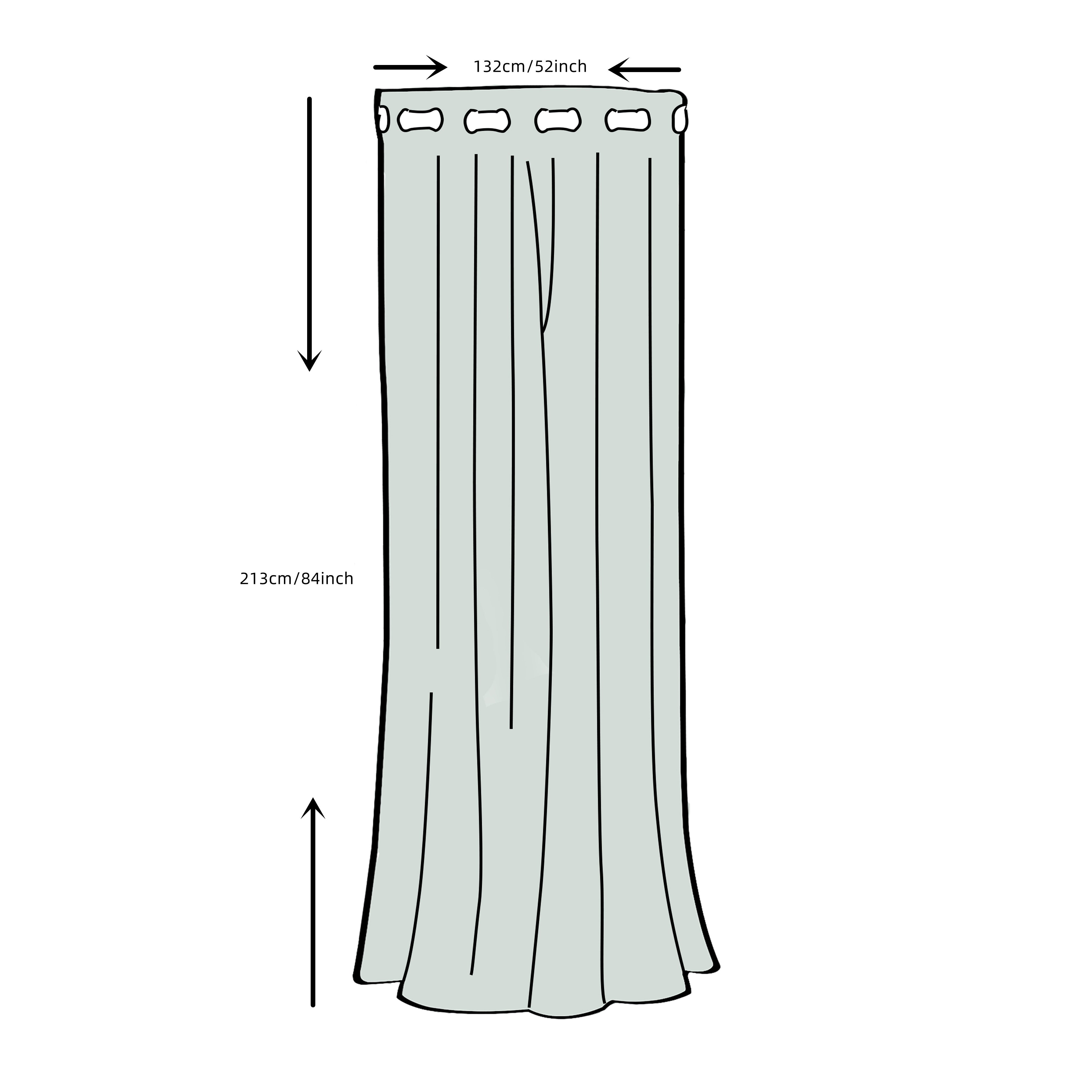 Blackout Waterproof Curtain Woven Polyester Grommet Thermal Insulation Indoor Outdoor