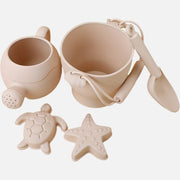 Children's Eco-Friendly Beach Toys Set Sand Bucket Shovel Spray Bottle Outdoor Summer Play