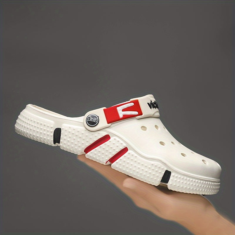 Unisex Hollow Design Clogs Breathable Summer Beach Slide Shoes