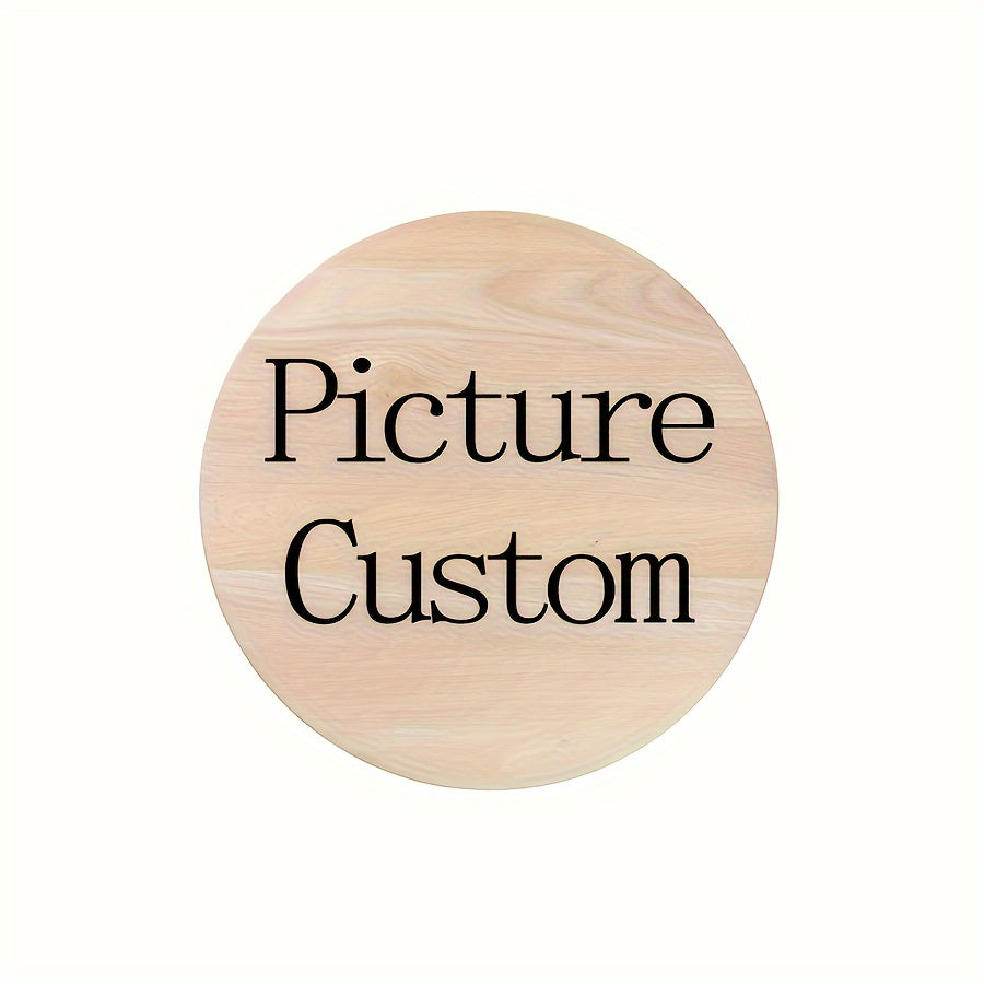 Personalized Family Name Wall Sign with Wood Grain Finish for Home Decor and Wedding