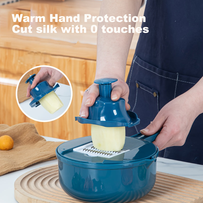 Handheld Vegetable Slicer with Julienne Peeler and Mandoline, ABS Material