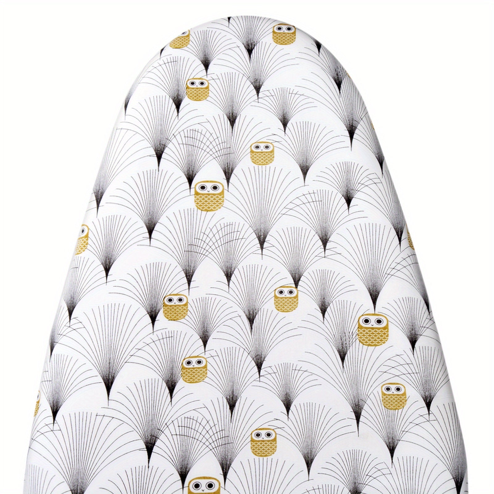 Floral Ironing Board Cover 1pc, Gray and White, Durable 400gsm Felt, Adjustable