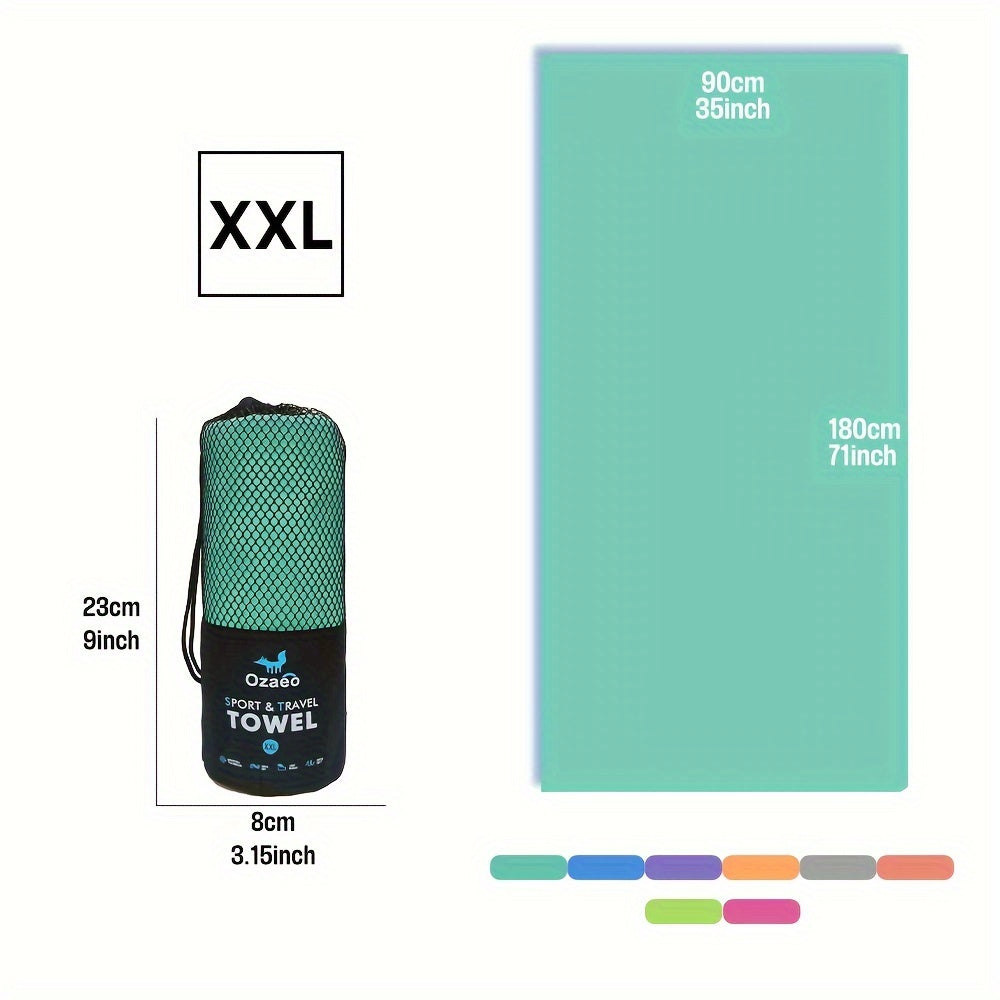 Microfiber Travel Towel Quick Dry Lightweight Sports Beach Hiking Yoga Golf Pickleball