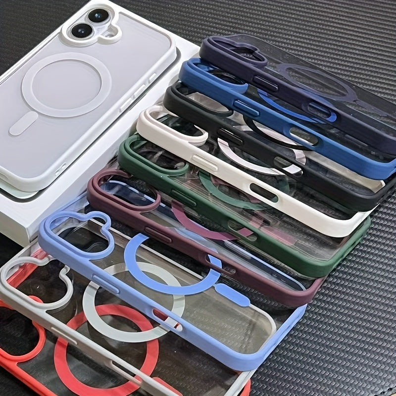 Funda de acrílico para teléfono para iPhone 16 Pro Max 16 Plus 15 Pro 14 Pro 13 Pro Max, cobertura completa, protección anticaídas