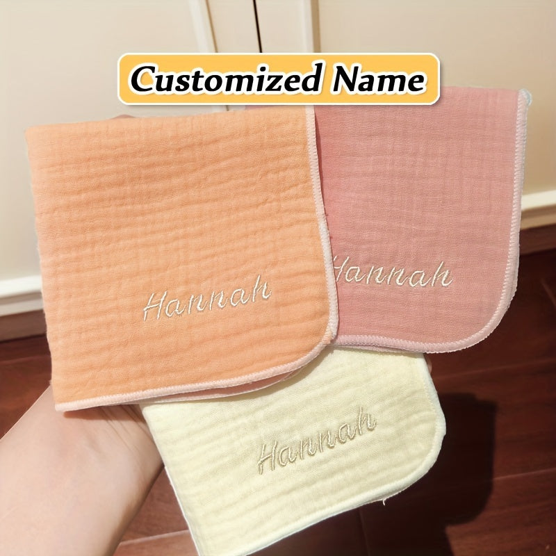 Yumshoq gazli biblar, tikilgan tafsilotlar bilan - Rang-barang yuz sochiqlari, paypoq va toza sut dog'larini artish uchun tinchlantiruvchi mato - Ajoyib Rojdestvo va Yangi yil sovg'asi g'oyasi