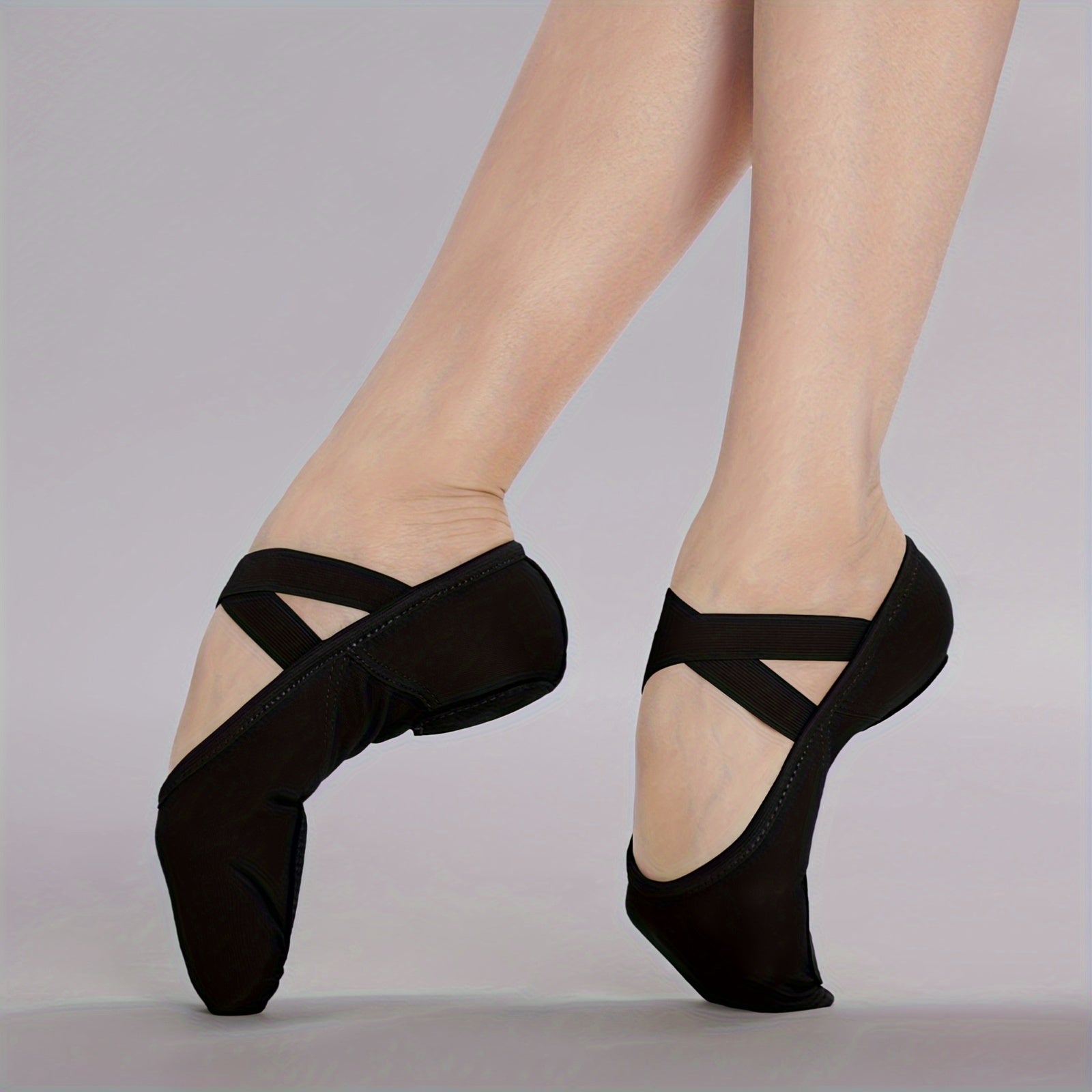 Zapatos planos de ballet para mujer de tela suave, sin cordones, para todas las estaciones