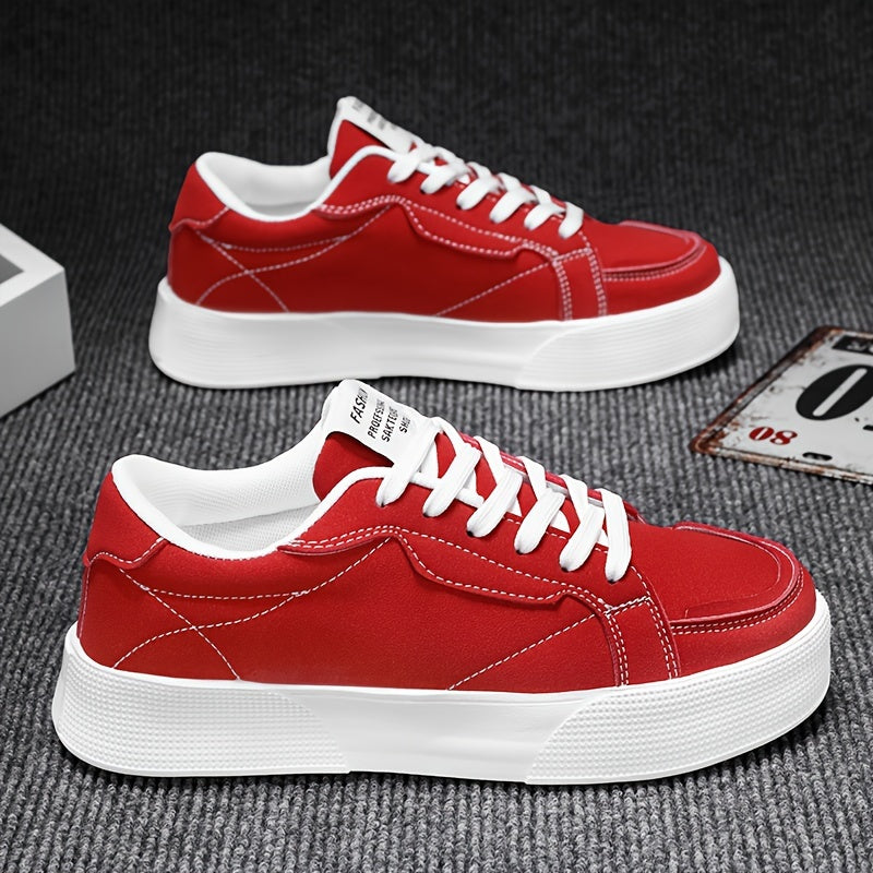 Erkaklar uchun qora va oq pastki qismlari bog'ichli, tasodifiy sport poyabzallari, tasodifiy, yugurish va har kuni kiyish uchun mos kauchuk taglik bilan.