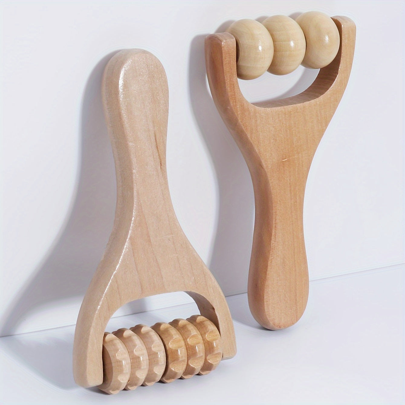 Wooden Massage Roller for Back and Abdomen Chemical-Free Body Muscle Tool Cellulite Treatment Home Fitness Equipment