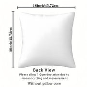 Shark Themed Pillowcase 45.72cm Square Coastal Decor Throw Pillow Cover