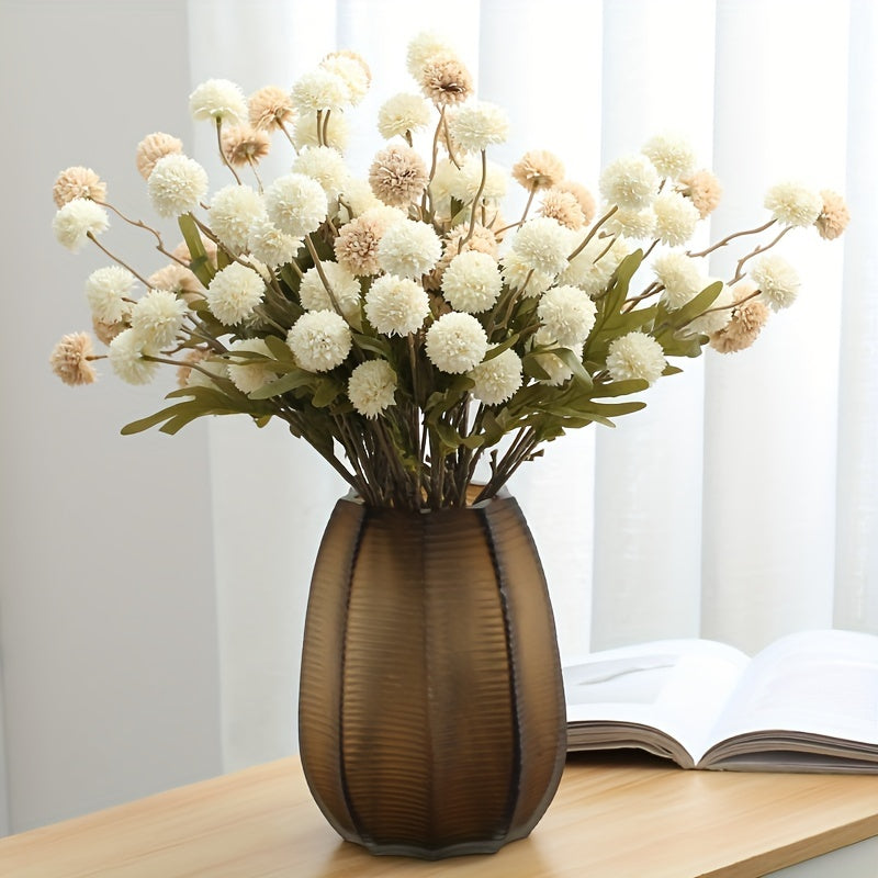 6pcs Artificial Dandelion Flower Bouquet for Home Decor and Events