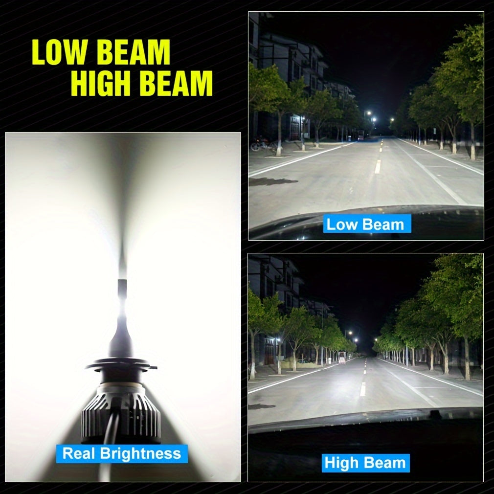 2pcs LED Car Headlights 50W 10000LM H11 H4 H7 H8 H1 H9 9005 9006 12V