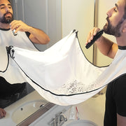 Delantal para afeitar hombres con ventosa para gestión del cabello y barba
