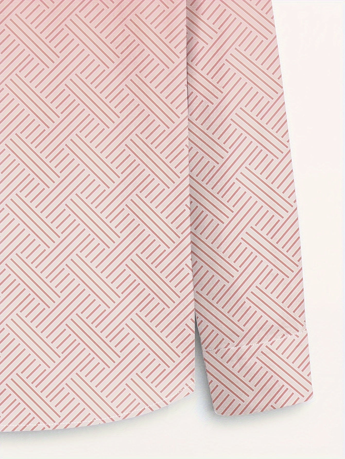 Yozgi va kuz uchun mukammal, nafas oladigan polyester va noyob bosma dizayni bilan zamonaviy erkaklar uzun yengli ko'ylagi.