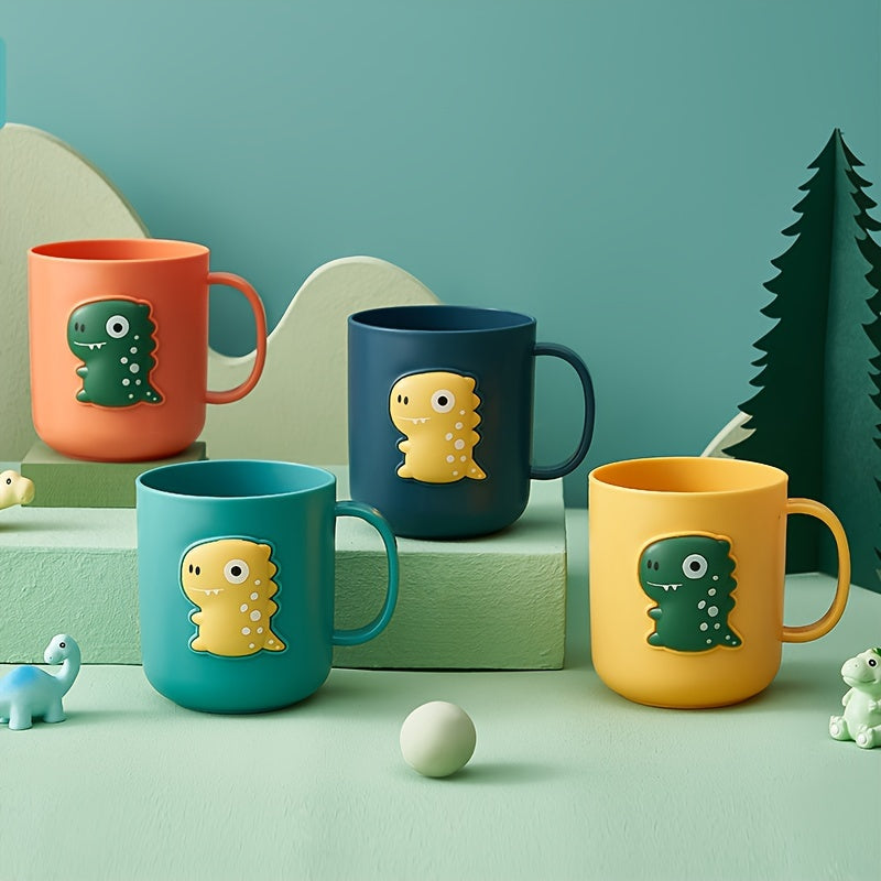 Vaso de cepillo de dientes de dibujos animados de dinosaurio hecho de plástico duradero para el baño de niños