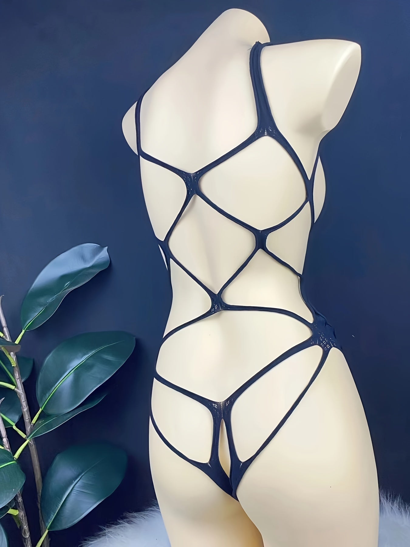 European and American Style Lace Mesh Halter Top for Women